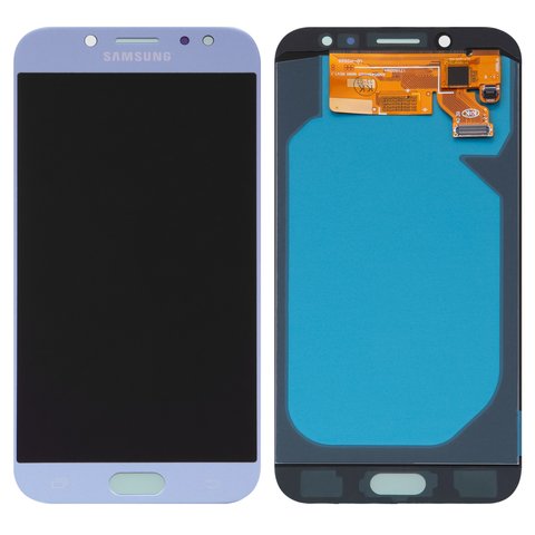 Дисплей для Samsung J730 Galaxy J7 2017 , голубой, без рамки, High Copy, OLED 