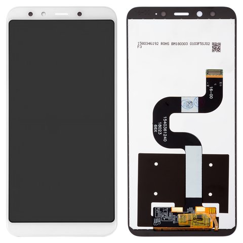 Дисплей для Xiaomi Mi 6X, Mi A2, білий, без рамки, Original PRC , M1804D2SG, M1804D2SI