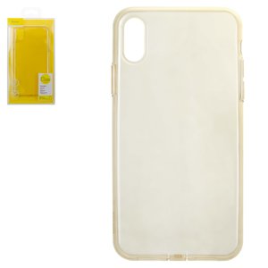 Чохол Baseus для iPhone XR, золотистий, прозорий, Dust Free, силікон, #ARAPIPH61 A0V