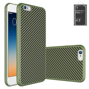 Чехол Nillkin Synthetic fiber для iPhone 7 Plus, зеленый, без отверстия под логотип, Ultra Slim, пластик, #6902048130494