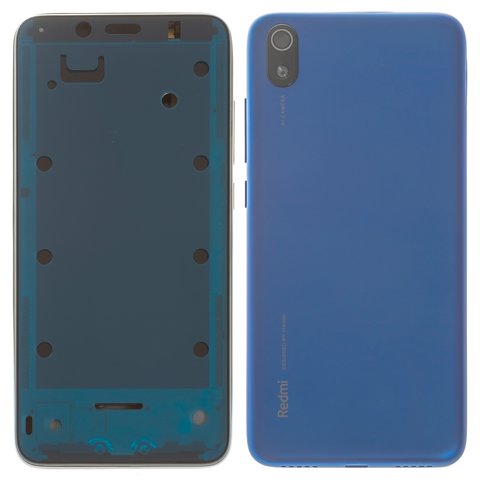 Корпус для Xiaomi Redmi 7A, синій, matte Blue, MZB7995IN, M1903C3EG, M1903C3EH, M1903C3EI