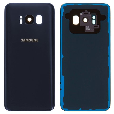 Задня панель корпуса для Samsung G950F Galaxy S8, G950FD Galaxy S8, фіолетова, сіра, повна, із склом камери, Original PRC , orchid gray
