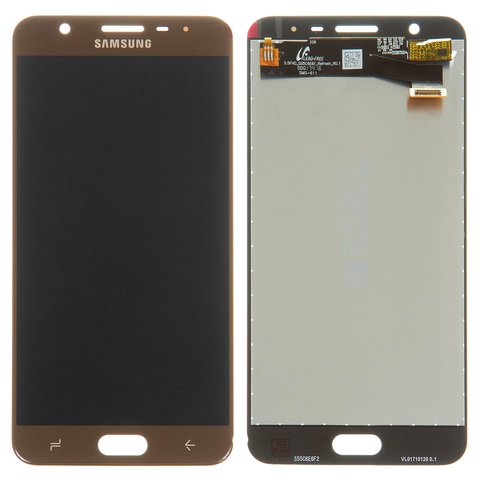 Дисплей для Samsung G611  Galaxy J7 Prime 2 2018 , золотистий, без рамки, Original, сервісне опаковання, #GH96 11543A