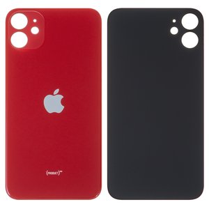 Задня панель корпуса для iPhone 11, червона, не потрібно знімати скло камери, Copy, big hole