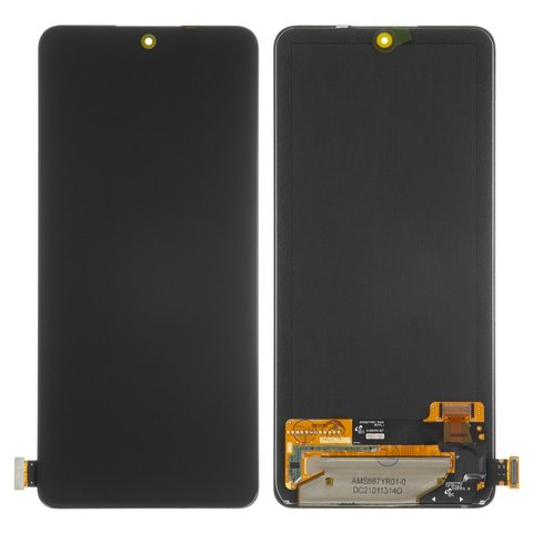Дисплей для Xiaomi Redmi Note 10 Pro, черный, без рамки, Оригинал переклеено стекло , M2101K6G