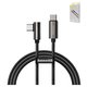 USB кабель Baseus Elbow, 2xUSB тип-C, 100 см, 100 Вт, 5 А, чорний, #CATCS-01
