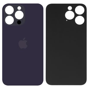 Задняя панель корпуса для iPhone 14 Pro Max, фиолетовая, не нужно снимать стекло камеры, big hole