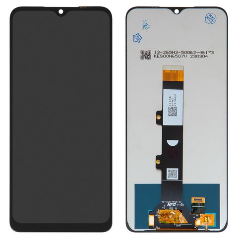 Дисплей для Motorola Moto E22, Moto E22i, черный, без рамки, High Copy