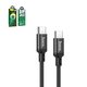 USB кабель Hoco X14, 2xUSB тип-C, 100 см, 60 Вт, чорний, #6931474752215