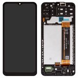 Дисплей для Samsung A135 Galaxy A13, M135 Galaxy M13, чорний, з рамкою, Original (PRC), BS066FBM-L01-D800_R5.7