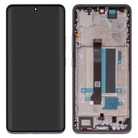 Дисплей для Xiaomi Redmi Note 13 Pro Plus, фиолетовый, с рамкой, Original PRC , Aurora Purple , 23090RA98C, 23090RA98G, 23090RA98I