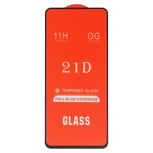 Защитное стекло для ZTE Blade V30, Blade V40, совместимо с чехлом, Full Glue, без упаковки , черный
