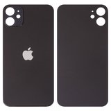 Задняя панель корпуса для iPhone 11, черная, не нужно снимать стекло камеры, Original (PRC), big hole