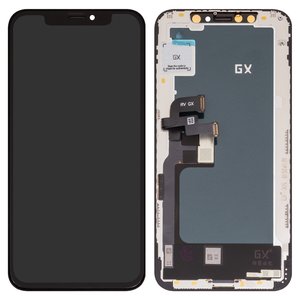 Дисплей для iPhone XS, черный, с рамкой, Copy, TFT , GX