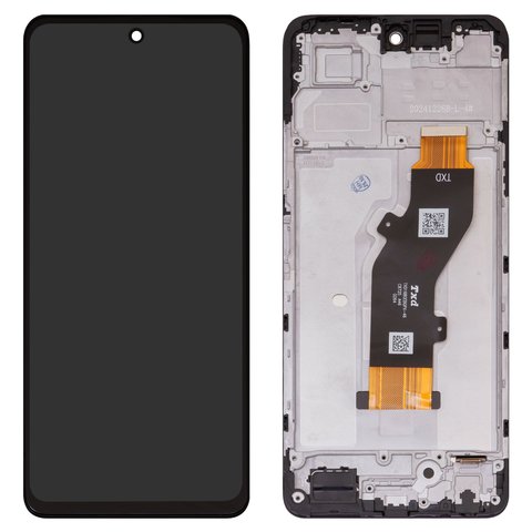 Дисплей для Infinix Hot 50 4G X6882 , чорний, з рамкою, High Copy