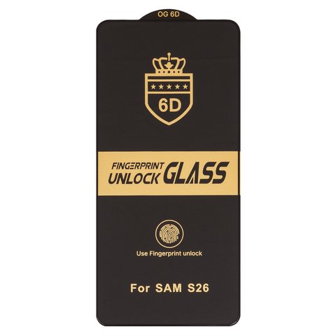 Захисне скло ESD 6D для Samsung S942 Galaxy S26, сумісне з чохлом, Full Glue, Anti Static, без упаковки , чорний