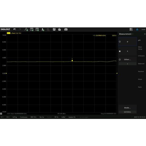 Программное расширение "Анализ материалов" SIGLENT SNA5000 MT