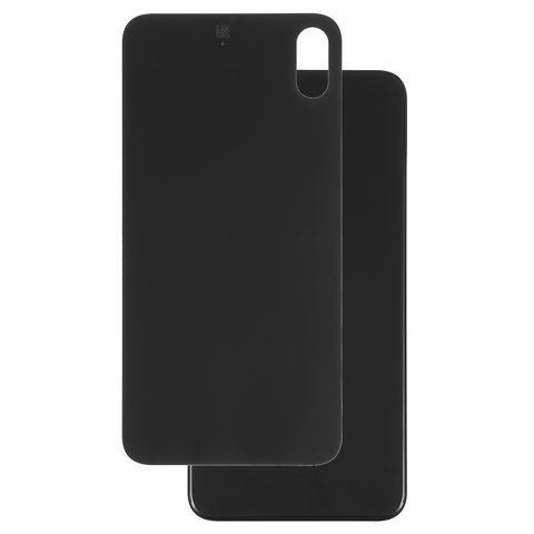 Housing Back Cover compatible with iPhone XS Max, black, need to remove the camera glass, small hole 