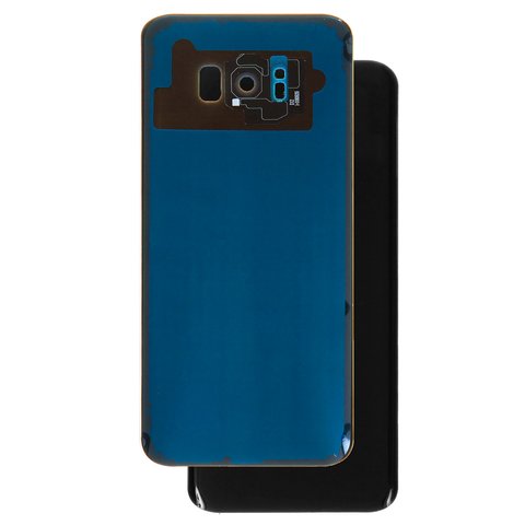 Housing Back Cover compatible with Samsung G955F Galaxy S8 Plus, black, with camera lens, full set, Original PRC , midnight black 