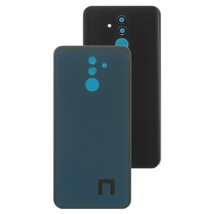 Panel trasero de carcasa puede usarse con Huawei Mate 20 lite, negra, con vidrio de cámara