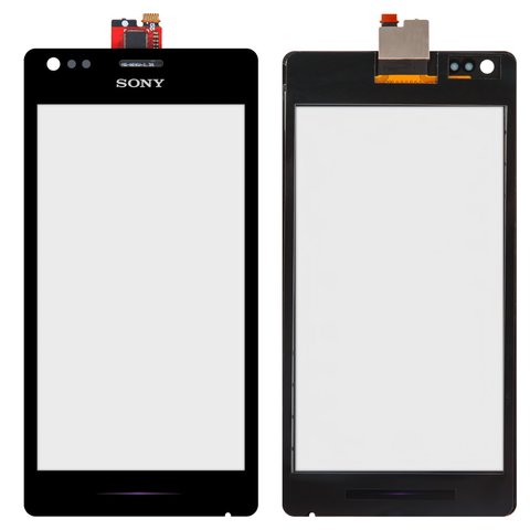Touchscreen compatible with Sony C1904 Xperia M, C1905 Xperia M, C2004 Xperia M Dual, C2005 Xperia M Dual, black 
