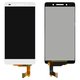 LCD compatible with Huawei Honor 7, (white, without frame, Original (PRC), PLK-L01)