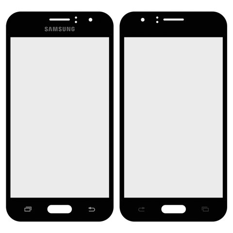 Housing Glass compatible with Samsung J120H Galaxy J1 2016 , black 