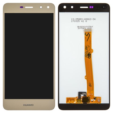 Pantalla LCD puede usarse con Huawei Y5 2017 , Y5 III, dorado, sin marco, Original PRC , MYA U29 MYA L02 MYA L22