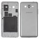 Housing compatible with Samsung G530H Galaxy Grand Prime, (gray, dual sim)