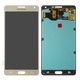 LCD compatible with Samsung A700 Galaxy A7, (golden, without frame, High Copy, (OLED))