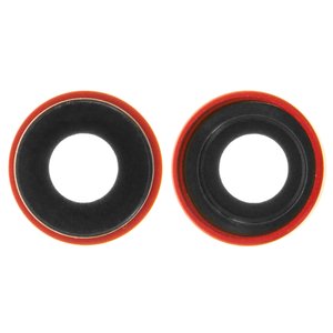 Camera Lens compatible with iPhone XR, red, with frames 