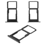 SIM Card Holder compatible with Huawei P Smart Z, (black, with MMC holder, midnight black)