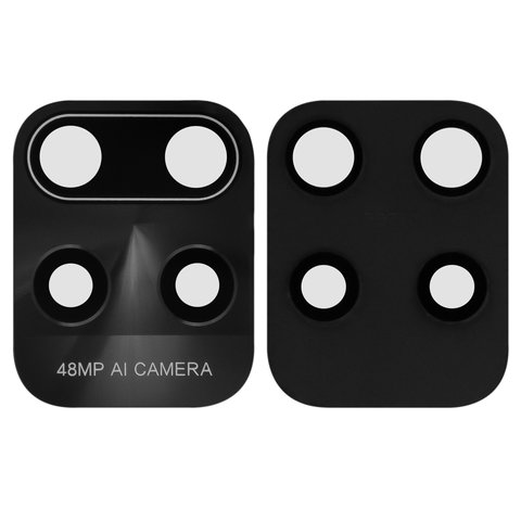 Стекло камеры для Xiaomi Redmi 10X 5G, черное