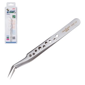 Mounting Tweezers Mechanic SAK 15, curved, 120 mm 