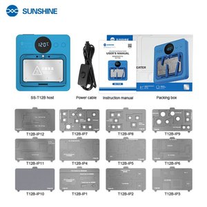 Платформа для предварительного подогрева Sunshine SS T12B + 11 Module  для Apple iPhone 11, iPhone 11 Pro, iPhone 11 Pro Max, iPhone 12, iPhone 12 mini, iPhone 12 Pro, iPhone 12 Pro Max, iPhone 13, iPhone 13 mini, iPhone 13 Pro, iPhone 13 Pro Max, iPhone 14, iPhone 14 Plus, iPhone 14 Pro, iPhone 14 Pro Max, iPhone 15, iPhone 15 Plus, iPhone 15 Pro, iPhone 15 Pro Max, iPhone 16, iPhone 16 Plus, iPhone 16 Pro, iPhone 16 Pro Max, iPhone X, iPhone XS, iPhone XS Max, для ремонта сканера отпечатка пальца Touch ID , для ремонта материнских плат, для ремонта Face ID, для расслоения платы PCB, для очистки CPU