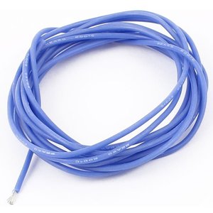 Wire In Silicone Insulation 22AWG, 0,34 мм², 1 m, dark blue, UL3135 