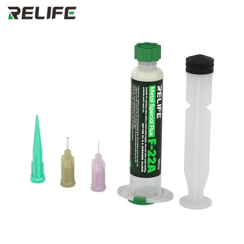 Flux Paste RELIFE F 22A, for welding stainless steel, for soldering copper and steel, for nickel soldering, high level, 10 ml 