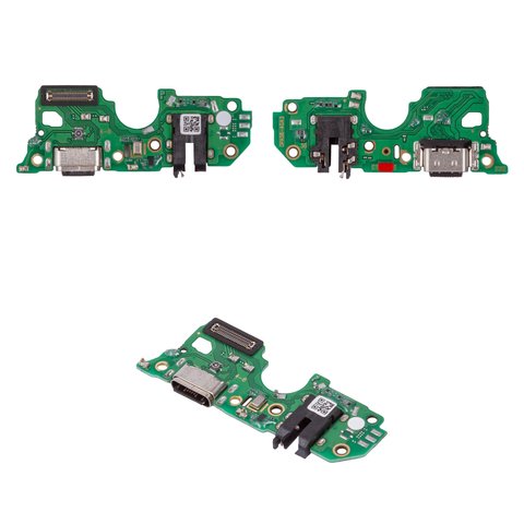 Flat Cable compatible with Oppo A18, A38, headphone connector, charge connector, with microphone, High Copy, charging board 