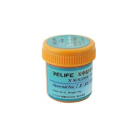 Pasta BGA RELIFE SP X, Sn 42%, Bi 58%, 158 °C, 50 g