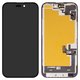 Pantalla LCD Wextom puede usarse con iPhone 15, negro, con marco, HC, sin error, (OLED) soft, diagnosable