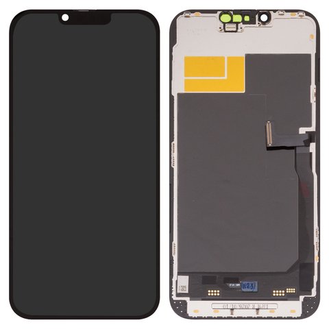 Pantalla LCD Wextom puede usarse con iPhone 13 Pro Max, negro, con marco, HC, sin error, OLED  soft, Diagnosable, 120Hz