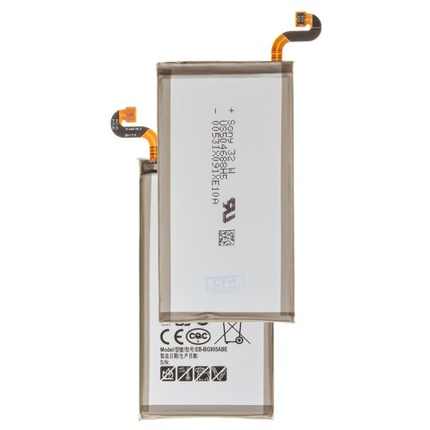 Battery EB BG955ABA EB BG955ABE compatible with Samsung G955 Galaxy S8 Plus, Li ion, 3.85 V, 3500 mAh, Original PRC  