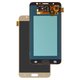 LCD compatible with Samsung J710 Galaxy J7 (2016), (golden, without frame, High Copy, (OLED))