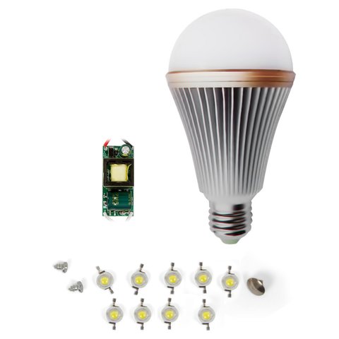 LED Light Bulb DIY Kit SQ Q24 E27 9 W – cold white