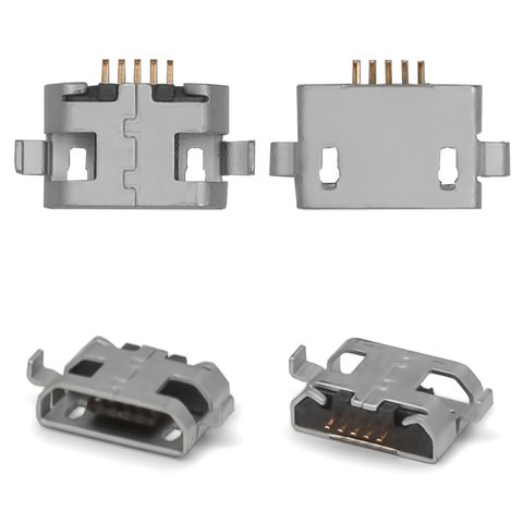 Charge Connector compatible with Cell Phones, 5 pin, type 14, micro USB type B 