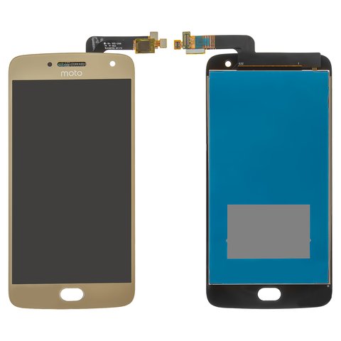 LCD compatible with Motorola XT1684 Moto G5 Plus, XT1685 Moto G5 Plus Dual SIM, XT1687 Moto G5 Plus, golden, Original PRC  