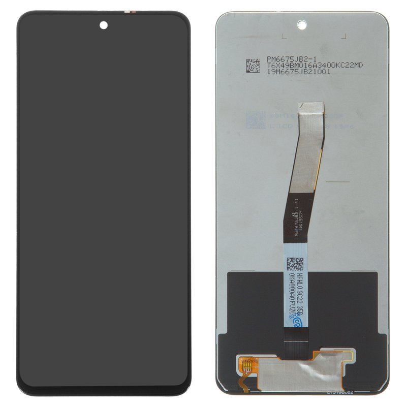 LCD compatible with Xiaomi Redmi Note 9 Pro, Redmi Note 9S, (black, without  frame, Original (PRC), M2003J6B2G, M2003J6A1G)