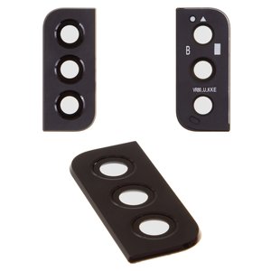Camera Lens compatible with Samsung S901B Galaxy S22 5G, black, with frames 