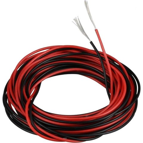 Wire In Silicone Insulation 28AWG, 0.08 mm², 1 m, black 