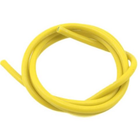 Wire In Silicone Insulation 10AWG, 5.31 mm², 1 m, yellow 